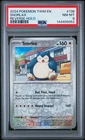 2024 POKEMON TWM EN-TWILIGHT MASQUERADE REVERSE HOLO #136 SNORLAX PSA 8