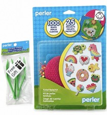 Perler Fused Bead Kit 1000 Beads 25 Projects Pegboards FREE Tweezers Gift