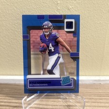 2022 Panini Clearly Donruss Rated Rookie Kyle Hamilton #88 Blue /99 RC Ravens