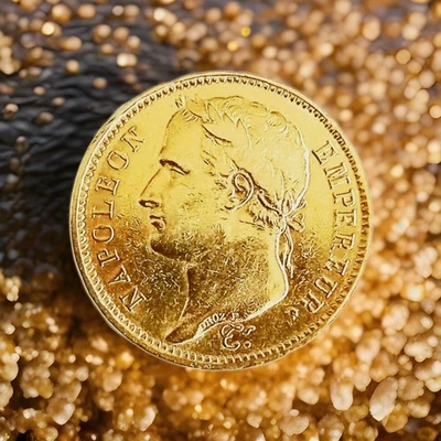 Splendide 40 Francs or, Napoléon I, tête laurée, 1811, Paris, SUP - Photo 1/2