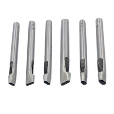 6 Sizes Leather Oval Hole Punch Belt Hollow Punching Cutting Cutter Tool Ki