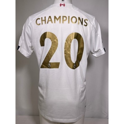 Liverpool FC ホワイトシャツ New Balance ユニフォーム Liverpool FC New Balance White 2020 UCL Champions Jersey Men's
