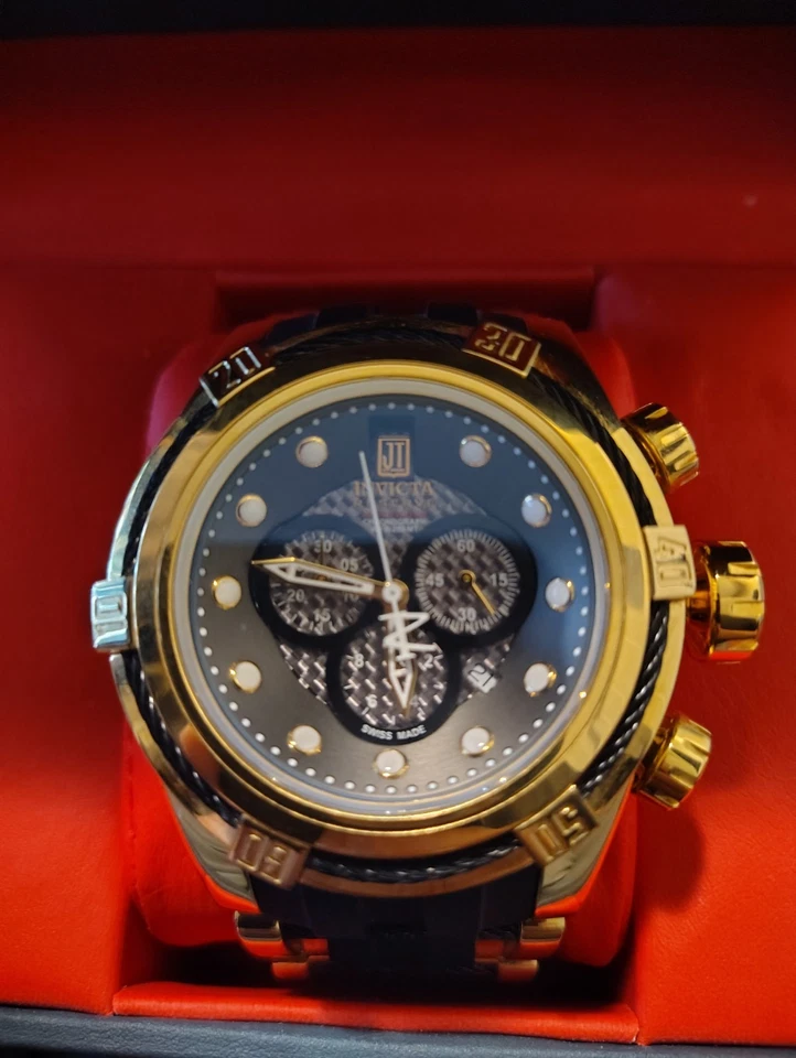 Invicta 男式 16006 Jason Taylor Bolt Zeus 灰色表盘钢橡胶表带... — 第 2/4 张图片