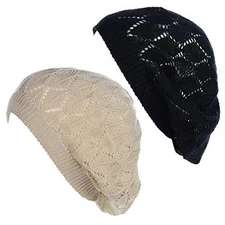 BYOS Chic Parisian Style Soft Lightweight One Size 2-pack Leafy Beige & Black