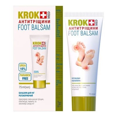 Foot Balm Krok Med Anti-Cracks, 75 ml | Бальзам для ног Регенерирующий