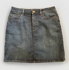 CROFT  BARROW Women's STRETCH Denim Jean Cotton Stretch Skort Sz.8