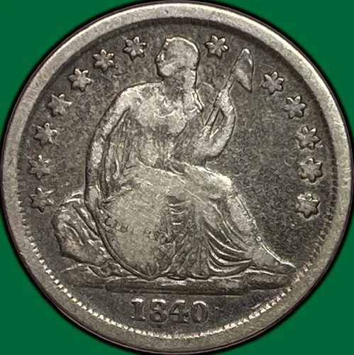 1840-O No Drapery Seated Liberty Dime Choice Fine F+/VF Coin #32540