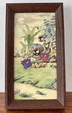 pokemon Gastly Haunter Gengar art poster canvas wall art home decor