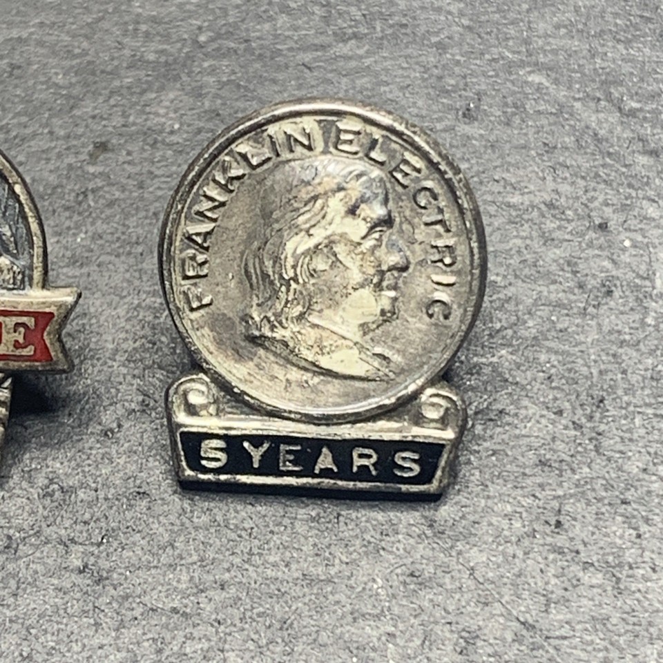 STERLING SILVER 925 lot Brooch K31 WW2 WWII Award Benjamin Franklin ...