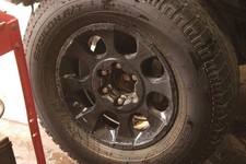11-14 Fj Cruiser Alloy Wheel 17x7.5 8 Eight Hole Oem Six Lug Black Painted Rim 11-14 Fj Cruiser Alloy Wheel 17x7.5 8 Eight Hole Oem Six Lug Black Painted Rim