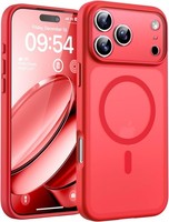 HandyhüLle FüR Iphone 17 Pro Max Magsafe StoßFest Kratzfest Rot 6,9 Zoll