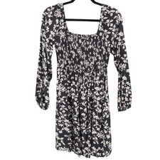 Old Navy Mini Dress Womens S Black Boho Cottagecore Feminine Romantic Prairie