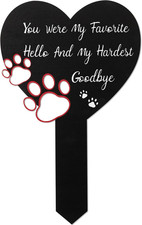 Pet Memorial Graves Markers for Dogs Cats, Pet Cemetery Headstones Decorations,