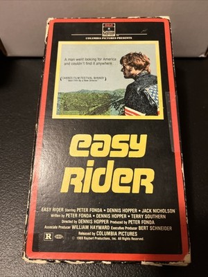 Easy Rider 1983 RCA Columbia Original VHS Release Peter Fonda Dennis Hopper