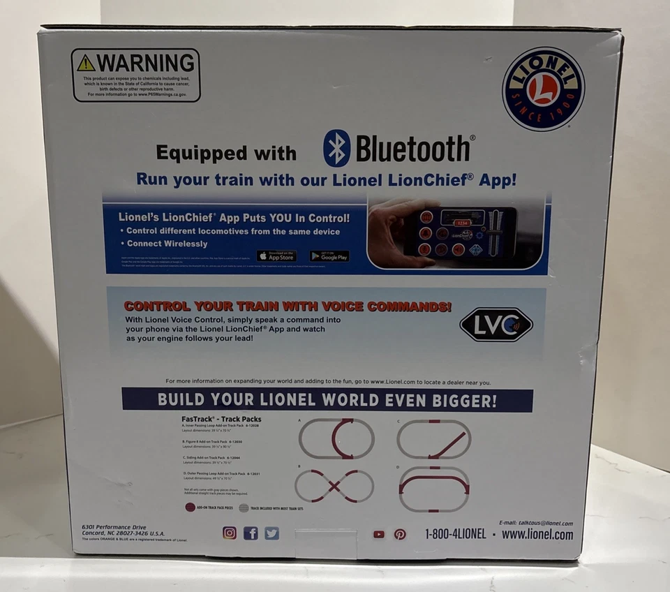 LIONEL LIONCHIEF UP FLYER 0-8-0 REMOTE BLUETOOTH TRAIN SET O GAUGE 1923040 NEW - Image 2 of 4
