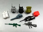Vintage GI Joe 3.75 Figure Accessory Lot Weapons Backpacks Missiles Repeater