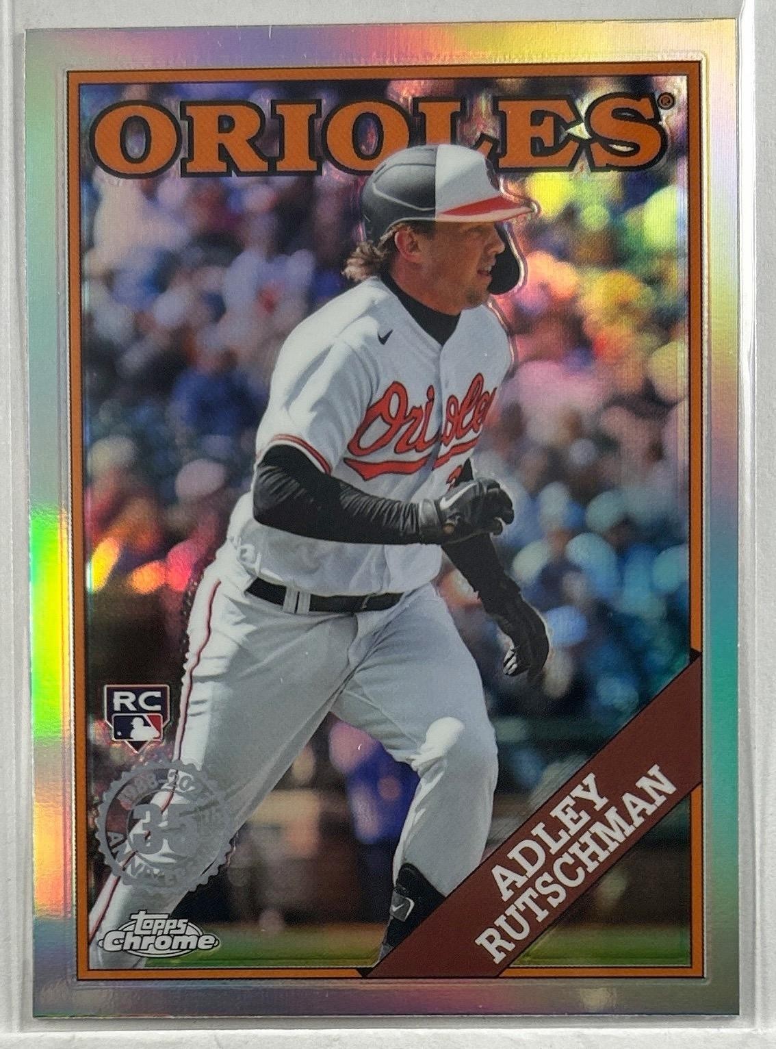 2023 Topps Chrome Update #88CU-19 Adley Rutschman 1988 Topps Baltimore Orioles