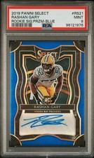 2019 PANINI SELECT RC SIG PRIZM BLUE #RS21 RASHAN GARY 55/99 PSA 9 AUTO