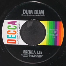 BRENDA LEE: dum dum / eventually DECCA 7" Single 45 RPM