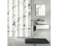 Duschvorhang Kleine Wolke Marble Anthrazit Textil 180 X 200 Cm