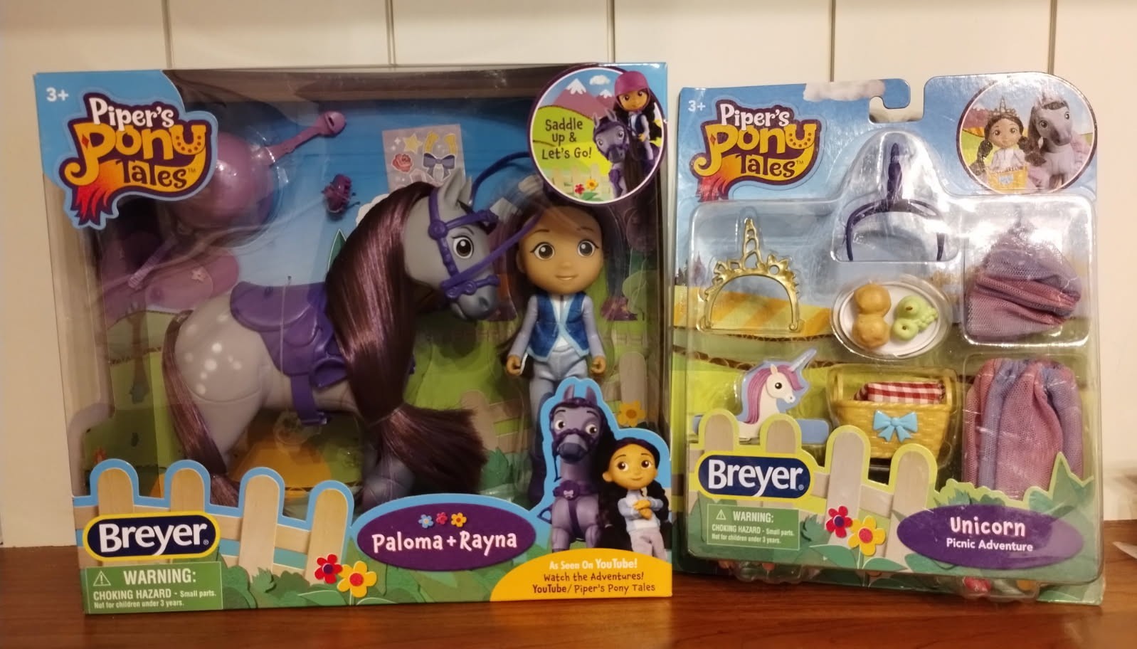 Breyer NEW * Paloma and Rayna * Toy Horse and Doll Set Piper's Pony Tales