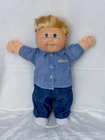 Coleco Cabbage Patch kids Designer Line Boy Doll Blonde Cornsilk Flattop CPK