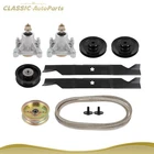 46" Deck Rebuild Kit Blade Spindle Belt For Husqvarna Z246 RZ4623 RZ4619