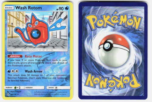 Wash Rotom 40/156 Ultra Prism Pokemon Reverse Holo Near Mint