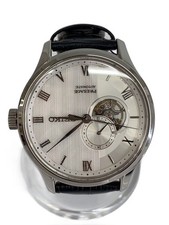 SEIKO Automatic Mechanical Watch Analog Leather SLV BLK 4R39 00W0