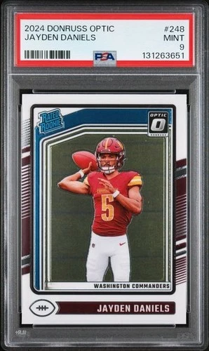 Jayden Daniels 2024 Panini Donruss Optic RC PSA 9 #248 Commanders
