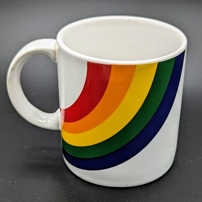 Vintage 1984 FTD Rainbow Mug As Seen On Stranger Things