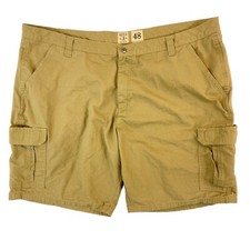 RedHead Cargo Shorts Men's 48 Beige Flat Front Multi-Pocket Casual Cotton