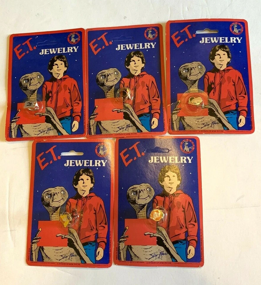Paquete De Colección De 5 - Años 80 E.T. Anillos de joyería Star Power - Nuevos en caja Foto 2 de 4