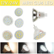 Mr11 Led Spotlight Bulb 35mm Diameter Cool Warm White 15leds Gu4 Light Lamps 12v