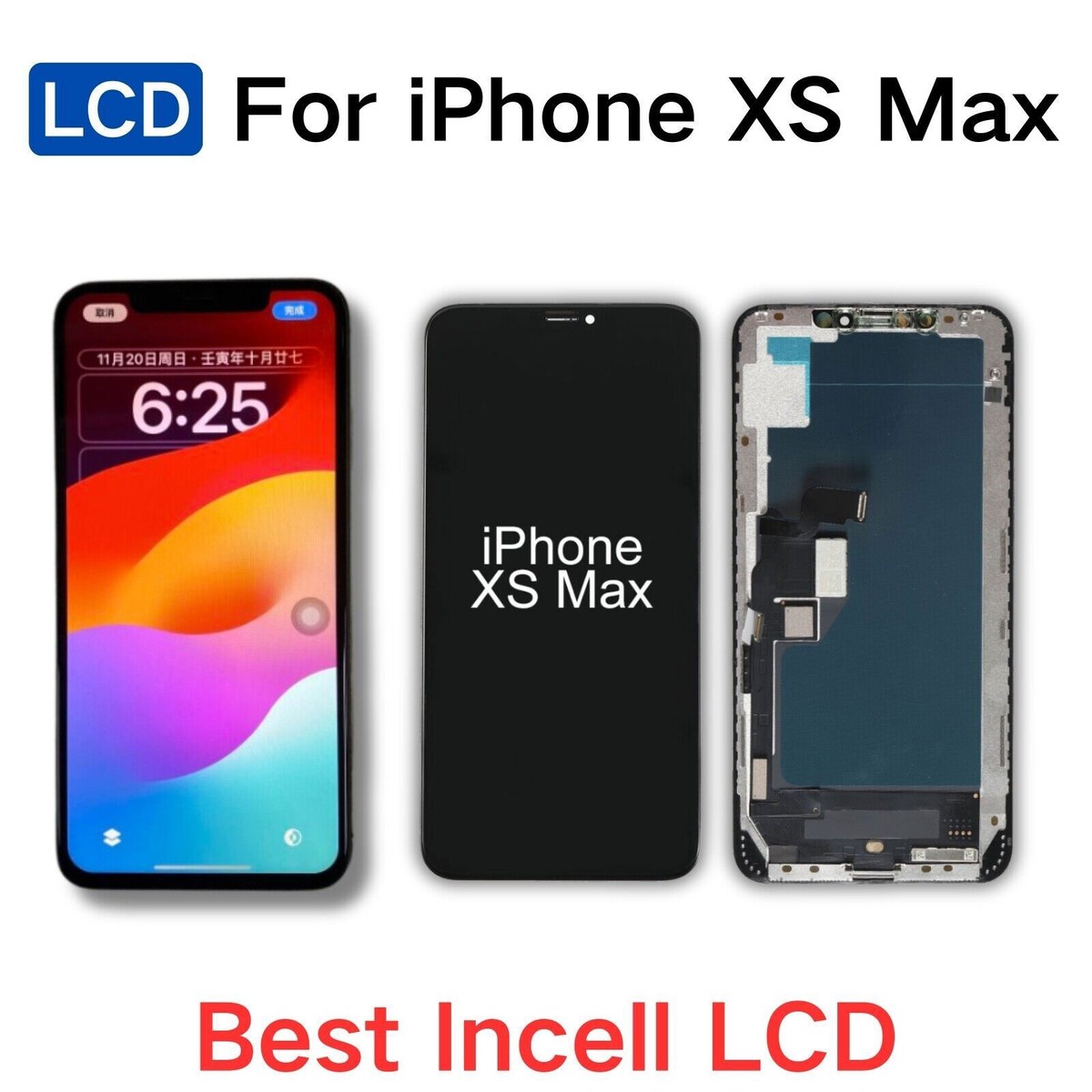 For iPhone XR X XS 11 12 Pro Max 13 Mini 14 15 Pro 16 Plus LCD