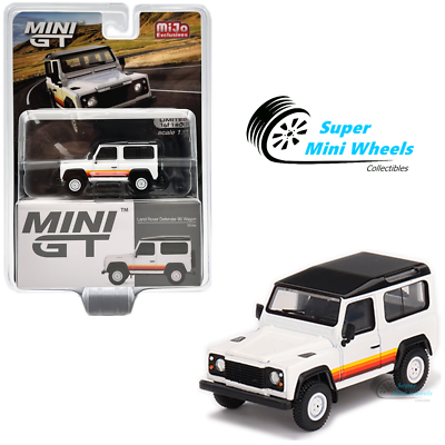 Mini GT 1:64 Land Rover Defender 90 Wagon White #378 | eBay