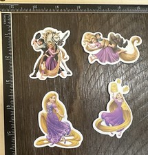 Disney - Tangled Theme 4-Pack Stickers For Laptop/Luggage/Bike Etc.