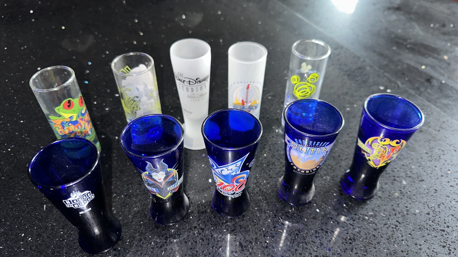 Disney shot glasses lot of 10 eBay