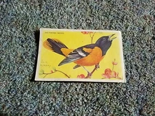 Vintage Loma Linda Food Bird Advertising Cereal Trade Card Baltimore Oriole 