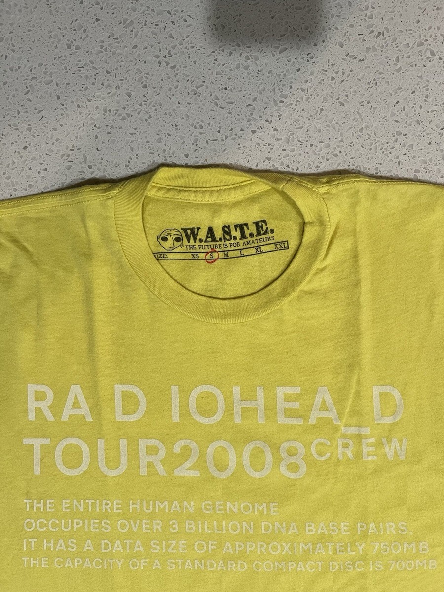 Radiohead 2008 In Rainbows Tour Crew Shirt Small Yellow | eBay Radiohead 2008 In Rainbows Tour Crew Shirt Small Yellow | eBay