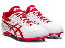 ASICS NEOREVIVE 4 1123A022 101 White Red Baseball Cleats