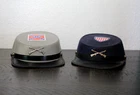 Pair of Civil War Costume Reenactment Caps Blue & Gray Vintage J Hats USA Felt