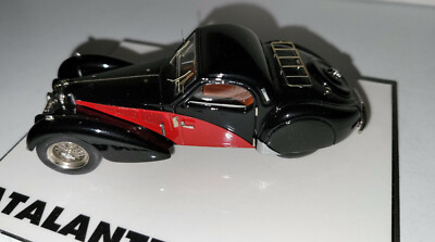 Heco Miniatures 1/43 1937 Bugatti 57S Atalante Black & Red Car