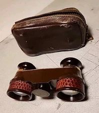 Vintage Airguide 44A Opera Binocular Fee And Stemwedel Inc Chicago USA With Case