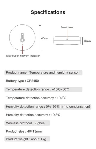 Zigbee Temperatur- und Feuchtigkeitssensor IoBroker eWelink Temperatursensor - Bild 9 von 15