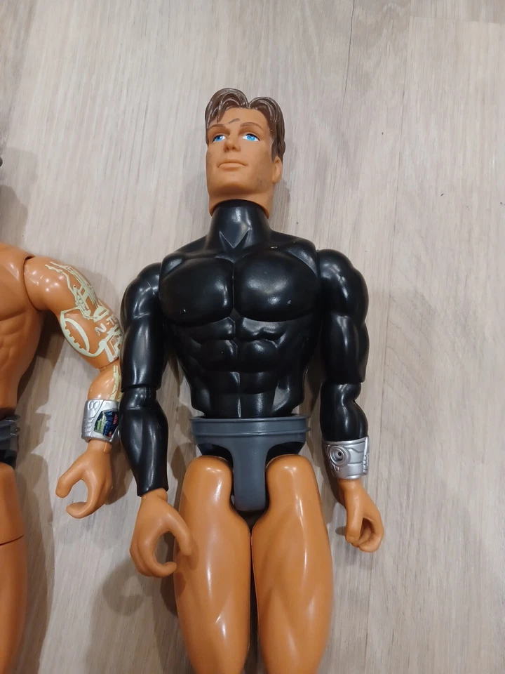 Lot Of 2 GI JOE MAX STEEL 12" ACTION FIGURES Dolls 1998 Vintage Rare Scope Sight - Image 3 of 4