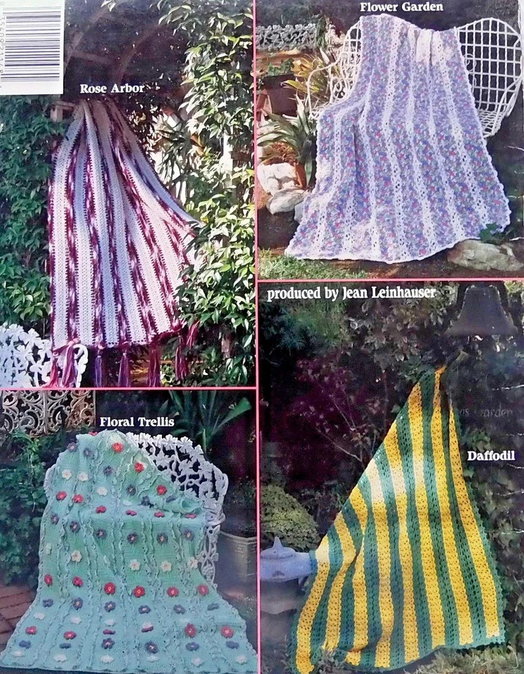 ASN Mile A Minute Flower Afghans Crochet Pattern Book Kathy Wesley - 1992 - Image 2 of 2