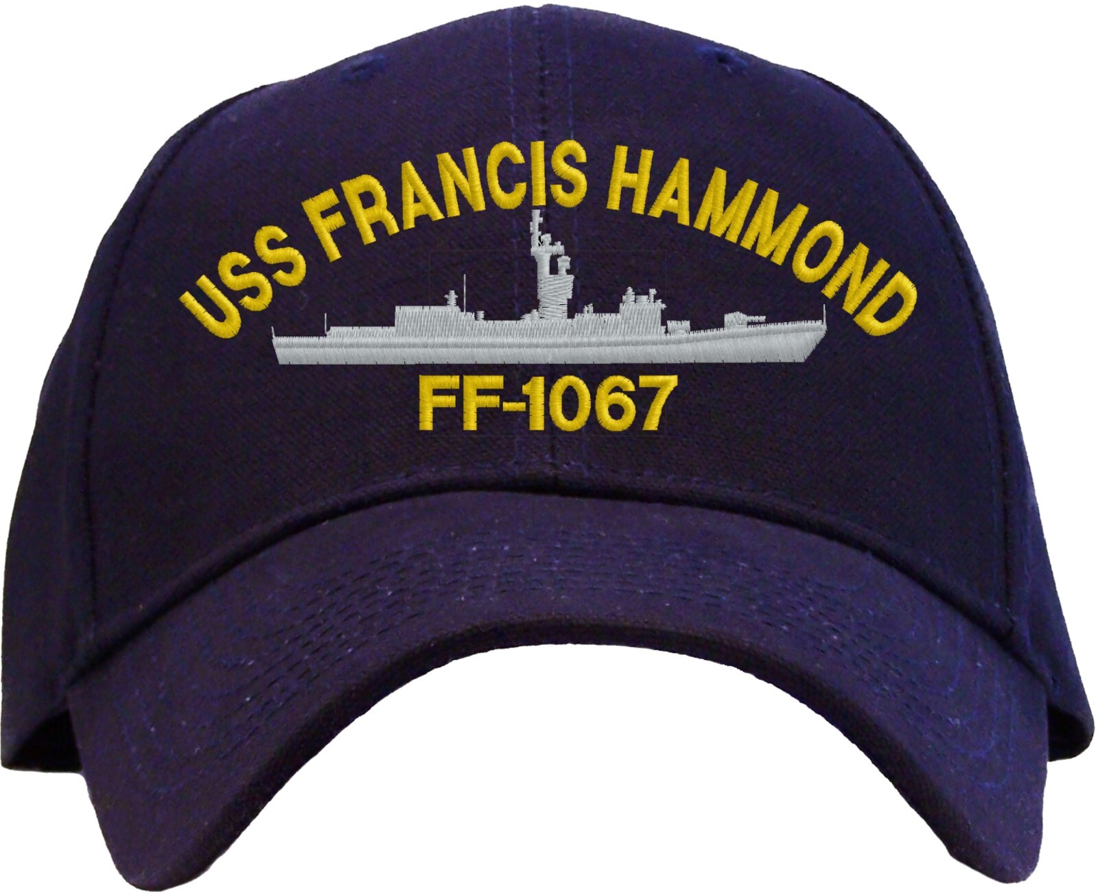 USS Francis Hammond FF-1067 Embroidered Baseball Cap - Available in 3 Colors