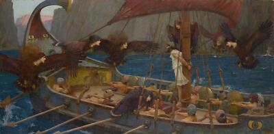 John William Waterhouse Ulysses and the Sirens 1891 17'' x 22'' Archival Art Print