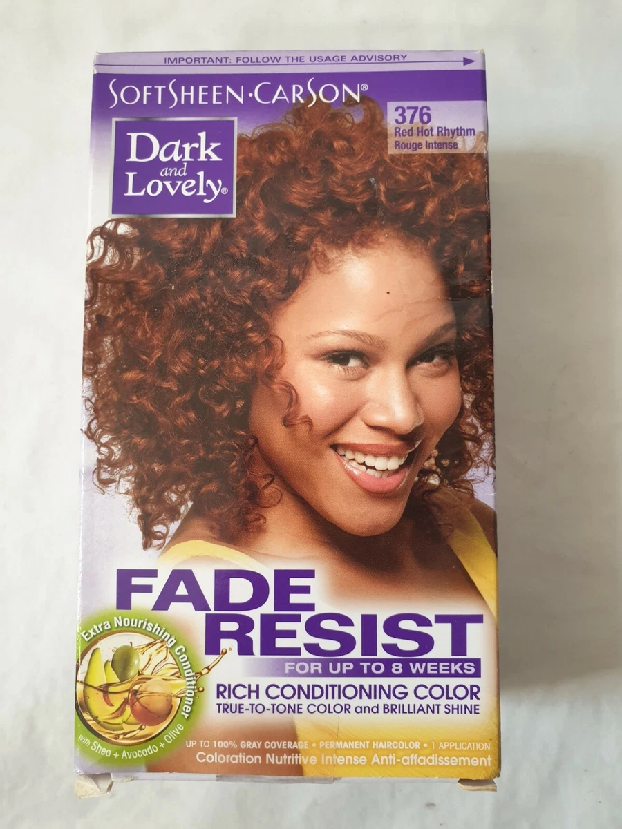 Dark and Lovely Fade Resist Permanent Hair Color 376 RED HOT RHYTHM | eBay